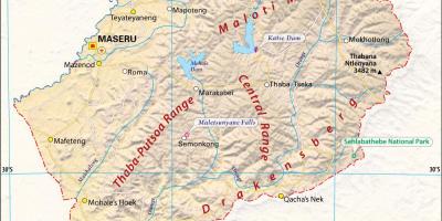 Lesotho kart bilder